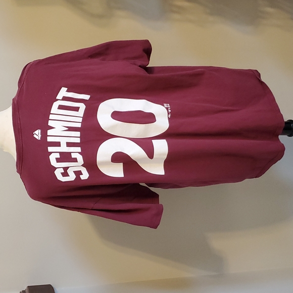 Majestic Other - Vintage Phillies log tee, Schmidt 20